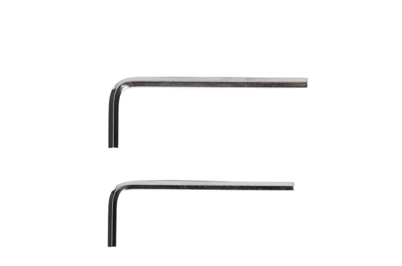 L-shaped Allen wrench One each of sizes 4 and 6mm