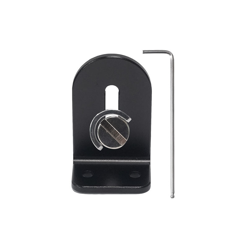 L-shaped mounting accessories, screws, and tools